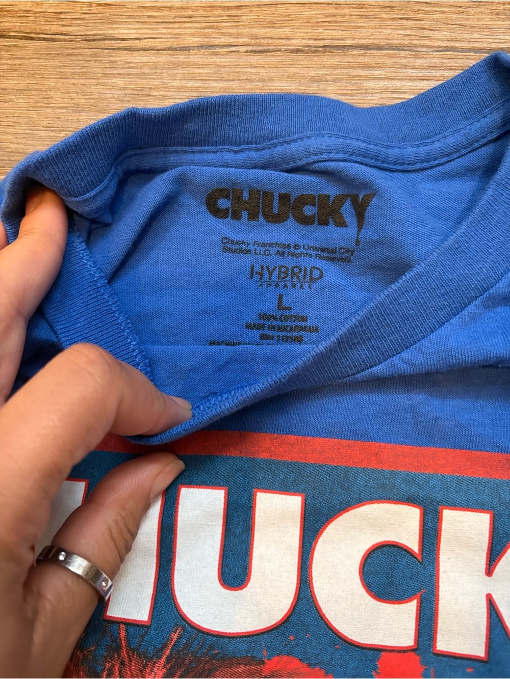 Chucky Graphic Short Sleeve Tee - Blue - Picture 3 of 4